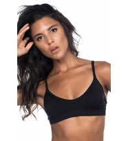 SİYAH MI Emay 4020 Pedli İnce Askılı Büstiyer