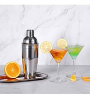 Perlotus 550 CC Çelik Kokteyl Shaker Karıştırıcı  (Gri)