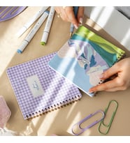 Kapak 2'li Kareli Not Defter Seti - Pötikare