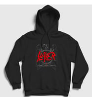 Presmono Unisex Siyah Black Eagle Slayer Kapüşonlu Sweatshirt 111107tt