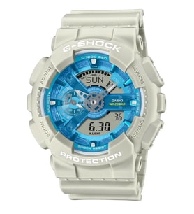 Casio Ga-110As-5A G-Shock Dijital Analog Takvimli Işıklı Alarmlı Erkek Kol Saati (Gri)