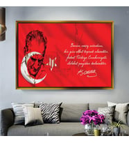 Altın Çerçeveli dekoratif tablo a808 (Gold)