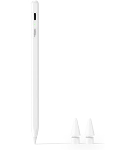 Pencil Air8 for Apple iPad 2018-2025, (20H Pil Ömrü), 2 Dakika Hızlı Şarj, Yüksek Hassasiyetli Stylus Kalem iPad 11 A16/10/9/8/7/6. Nesil, Pro 12.9/11/13 İnç M4, Air 3/4/5/M2/M3 (Beyaz)