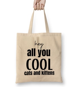 Hey All You Cool Cats And Kittens Bez Çanta Uzun Saplı