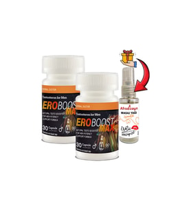 Ero Boost 2 Kutu Erkeklere Özel 30Lu Destekleme + Afrodizayn Masaj Yağı 30 Ml
