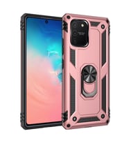 Durukar® Samsung Galaxy A91 / S10 Lite Kılıf Sofya Yüzüklü Silikon Kapak - Rose