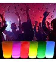 Nessiworld Neon Parti Glow Bardak 1.5 oz Karışık Renk 1 Adet Tekli (Krem)