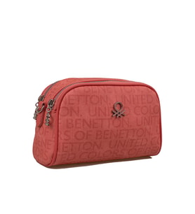 Benetton Mercan Monogram Eskitme Kadın Çapraz Çanta BNT 1278