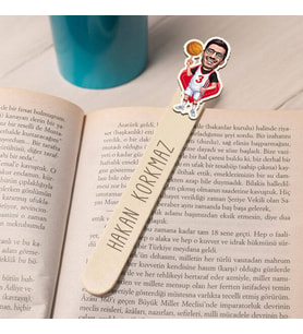 Kişiye Özel Basketçi Karikatürlü Çubuk Kitap Ayracı