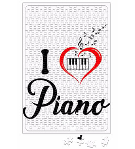 Piyano Müzik Notaları Puzzle 240 Parça Yapboz