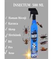 HAMAM BÖCEĞİ -AKREP - KARINCA - SİVRİSİNEK - BİT - PİRE - KENE HAŞERE ÖLDÜRÜCÜ  SKT 2025  -500ML