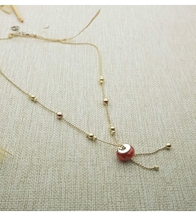 Swarovski Taş Dorika Gümüş Kolye