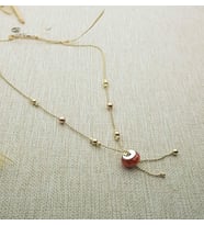 Swarovski Taş Dorika Gümüş Kolye