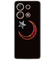 Infınix Note 30 Kılıf Resimli Desenli Silikon Platinium Series Ay Yıldız 1884