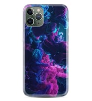 Apple iPhone 13 Pro Max Kılıf Resimli Desenli Silikon Platinium Series Cloud Purple 1804