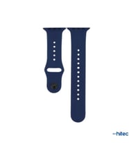 ScHitec 42-49mm Yeni Nesil Apple Uyumlu Akıllı Saat Kordonu Silikon Lacivert