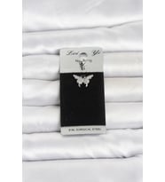 316L Cerrahi Çelik Kelebek Model Göbek Piercing