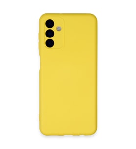 Galaxy A24 4G Kılıf Nano Içi Kadife Silikon - Sarı