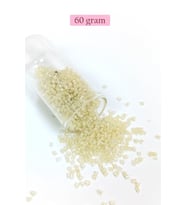Kesme Cam Boncuk 2mm - 60 Gram - Şeffaf Krem - BNC387
