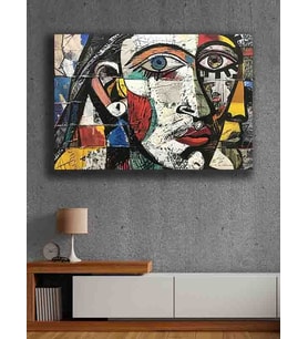 Koç stüdyo Modern tasarım kanvas tablo 50x70 (Çok Renkli)