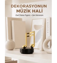 Melodious Music Altın Nota Figürlü Müzik Kutusu Yeni Nesil