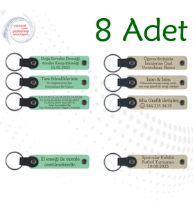Yeşil & Sütlü Kahve, Tarih Öğretmeninden Dönem Sonu Hediyesi, 8’li Set, Kişisel Mesajlı Hediyelik