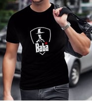 BK Home Godfather Baba Tasarımlı Siyah T-Shirt-15