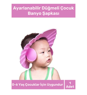 Özel Üretim Bebek Duş Başlığı Ayarlanabilir Düğmeli Çocuk Küvet Göze Su Kaç