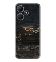 Infınix Hot 30i Kılıf Silikon Desen Özel Seri Black Car 1768