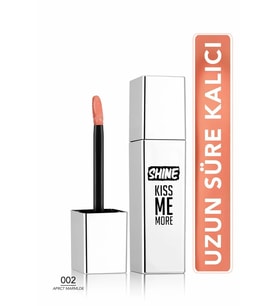 Shine Kiss Me More Uzun Süre Kalıcı  Parlak Bitişli Likit Ruj - 002 Marmalade