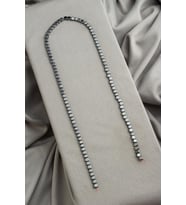 Hematit Doğal Taş Parlak Füme Kare Kesim 4x4mm Dizi [AA]