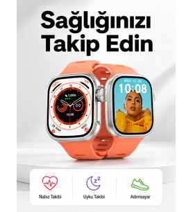 Akıllı Saat Nabız Ölçebilen Yeni Nesil GPS ve Adımsayar Özelliği (Kopya)
