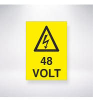 48 Volt 21x28 Arkası Yapışkanlı Levha