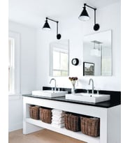 RİOLİGHT RETRO,RUSTİK,VİNTAGE SİYAH HAREKETLİ BAŞLIK METAL AYNA ÜSTÜ DUVAR APLİK 1ADET FİYATIDIR