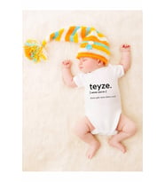 Unisex Bebek Teyze Baskılı Body Zıbın