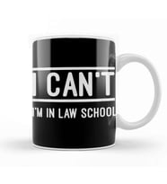I Can T I M In Law School Law Future Lawyer Student Kupa Bardak Porselen