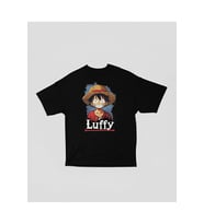Tasarım Monkey D. Luffy Baskılı Unisex Oversize Anime One Piece Dizi Karakter Tişört
