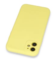 Iphone 11 Kılıf Lansman Silikon Ve Esnek (Sarı)