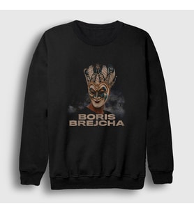 Presmono Unisex Siyah Venetian Dj Boris Brejcha Sweatshirt 500017tt