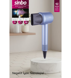 Sinbo Shd-1714 Bldc Negatif İyonlu Profesyonel Saç Kurutma Makinesi Buz Mavi