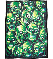 Erkek Fantastik Kafatası Tüy Klasik Mercan Polar Battaniye, Çoklu, 127 cm X 152 cm, Çoklu, 50" X 60"