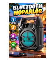 Bluetooth Hoparlör USB ve TF Kart Girişli Taşınabilir Çoklu Bağlantı Müzik Cihazı
