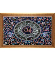 EV İŞYERİ OFİS İÇİN ALTIN ÇERÇEVELİ PASPARTULU TABLO S211