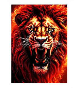 Kükreyen Asil Aslan Mdf Tablo