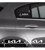 Kia Opirus İçin Uyumlu Aksesuar Oto Ritim Sticker 2 Adet 20*9 Cm