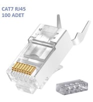 CAT7 100 Adet Jack Konnektör CAT 7 Konnektör 100 Lük Paket