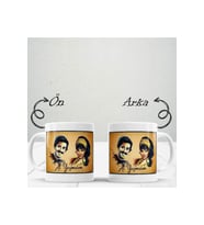 Retro Tasarımlı Porselen Kupa (Baskılı)