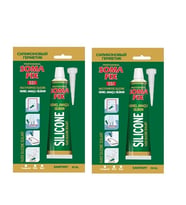 2 Adet 50 ml Şeffaf Tüp Silikon Genel Amaçlı Elle Sıkılan Tüp Silikon Yapıştırıcı