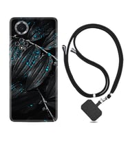 Huawei Nova Y70 Y90 Nova 9 SE  Kılıf Boyun Askılı Silikon Foid Green 1643