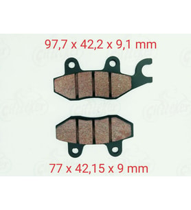 MONDİAL 250MCT-MC MC-X BUFFALO DELTA ÖN FREN DİSK BALATASI 9 MM